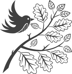 vector illustration of a bird