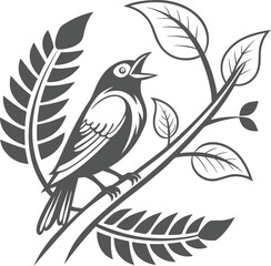 vector illustration of an abstract bird
