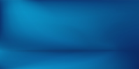 Blue room in the 3d, Beautiful blue wall background with space for text, Blue room background