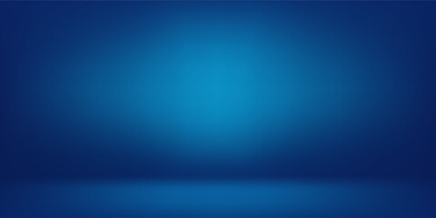 Blue room in the 3d, Beautiful blue wall background with space for text, Blue room background