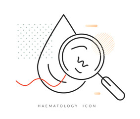 Haematology - Study of Blood and Blood Disorders - Stock Icon