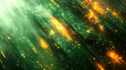 Abstract Futuristic Technology Digital Art