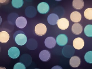 Fototapeta premium Abstract bokeh lights in soft pastel colors on a dark background
