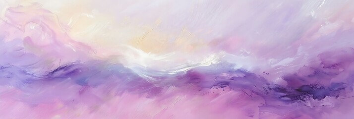 Soft, abstract blend of pastel colors including white, yellow, pink, and purple, creating a gentle and dreamy watercolor-like texture.

