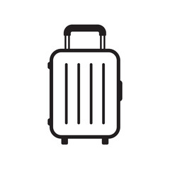 シンプルなスーツケースのアイコン