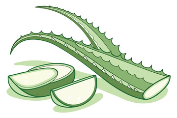 37 Aloe vera leaf, photorealistic, high detail, isolated on white background, transparent gel texture, spiky edges, botanical illustration, soft lighting, macro photography, fresh green color, succule