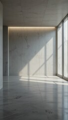 Obraz premium Modern Minimalist Interior with Natural Light and Clean Lines