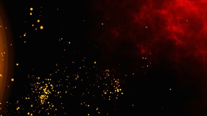 Firework spark in high speed with black background