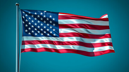 Obraz premium High-Resolution Image of the United States Flag