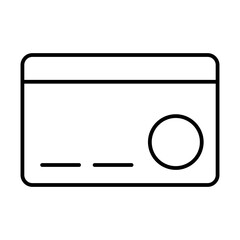 credit card machine line icon
