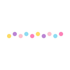 Cute pastel dots decoration 