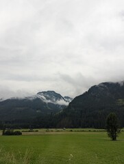 landscape with mountains