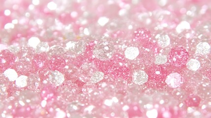Pink and white glitter texture background.