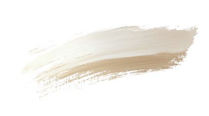 PNG file transparent background – Light beige flat brush stroke with natural softness