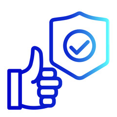 Reliability Icon Trendy Line Style for Credibility Pack Icon Themes