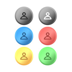User Profile Icon – Vector Outline for App and Dashboard Design