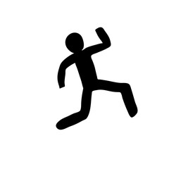 Dead body silhouette