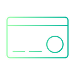 credit card machine gradient icon
