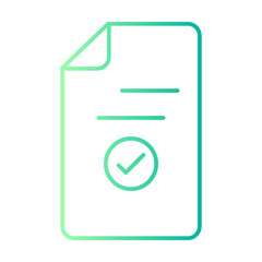 invoice gradient icon