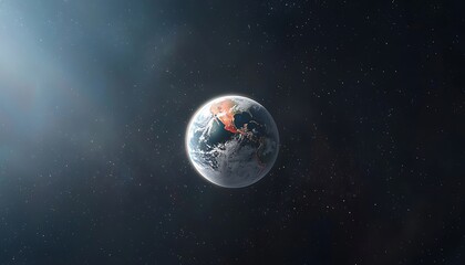 Obraz premium Earth for Space, Sunlight, Cosmic View.