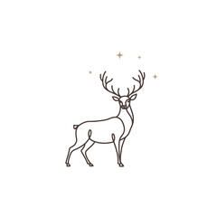 Minimalist Monoline Vector Logos Dynamic People & Tech Icons in Stencil Style

