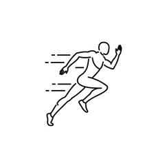 Minimalist Monoline Vector Logos Dynamic People & Tech Icons in Stencil Style

