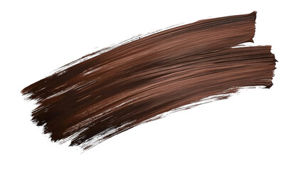 PNG file transparent background – Mahogany brown flat brush stroke with rich matte texture