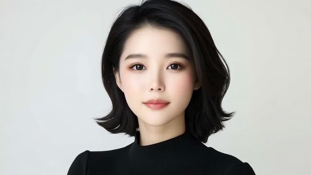 Beauty Portrait Displaying Style and Confidence