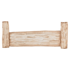 Wooden box Watercolor with Rustic Style in Muted Earth Tones. High quality illustration