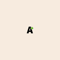 A+ icon flat vector design