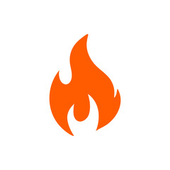 Fire flame cartoon burn. Vector illustration.