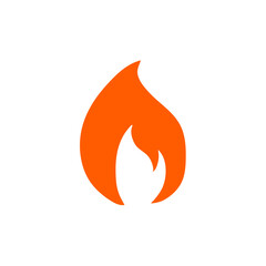 Fire flame cartoon burn. Vector illustration.