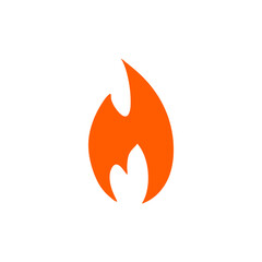 Fire flame cartoon burn. Vector illustration.