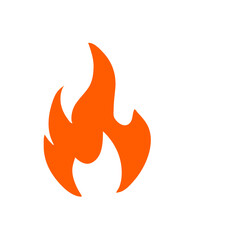 Fire flame cartoon burn. Vector illustration.