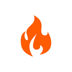 Fire flame cartoon burn. Vector illustration.