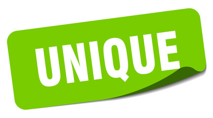 unique sticker. unique label