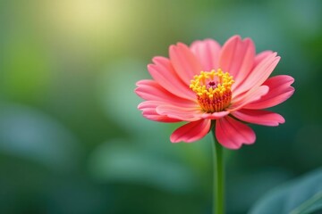 Single blooming flower isolated on white background, botanical, bloom