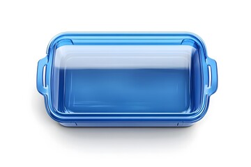 Fototapeta premium Transparent Plastic Organizer Box isolated on white background