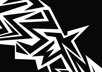 Abstract sharp seamless pattern with chaotic zigzags, arrows, and triangles. Bold wavy geometric lightning design for modern covers, textiles, or edgy futuristic background