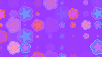 seamless pattern with pink flowers