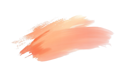 PNG file transparent background – Peach flat brush stroke with a warm soft hue