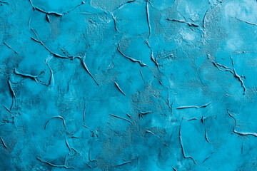 Obraz premium A close up of a blue paint peeling off of a wall