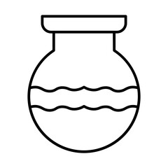 vase line icon