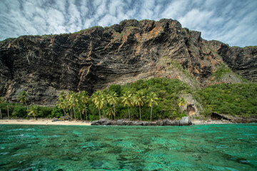 Playa fronton en Republica Dominicana.
