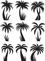 seamless palm trees