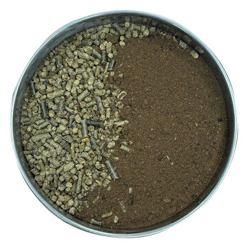 Agricultural Feed Materials: Alfalfa Pellets and Palm Kernel Cake (PKC) Powder