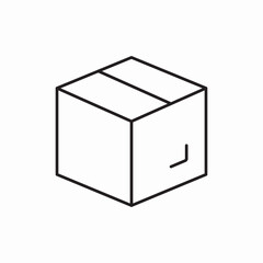 Package box shipping delivery icon vector sign