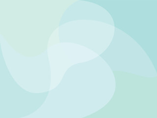 A soft abstract background with flowing organic shapes combining warm pastel colours of light blue, mint and turquoise