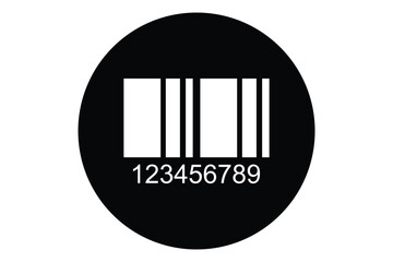 Barcode vector icon. Scanning barcode icon.