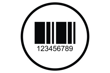 Barcode vector icon. Scanning barcode icon.